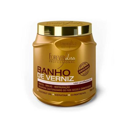 Imagem de Kit Desmaia Cabelo 950g e Banho De Verniz 1kg Forever Liss