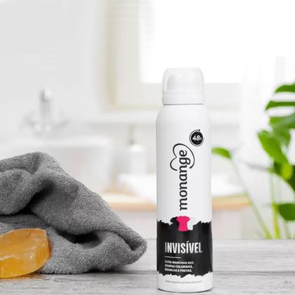 Imagem de Kit Desodorante Aerosol Monange Invisível 90g - 12 Unidades