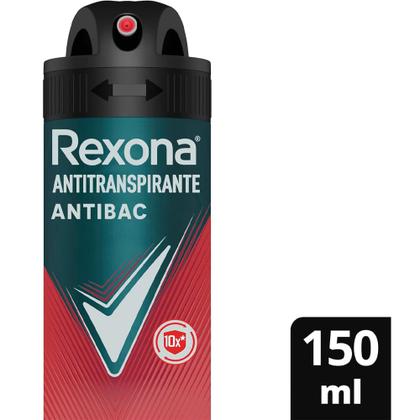 Imagem de kit Desodorante Aerosol Rexona Men Antibacterial 150ml - 6 Unidades