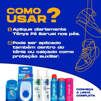 Imagem de Kit Desodorante Pó Tenys Pé 100g 2 Masculino E 2 Feminino
