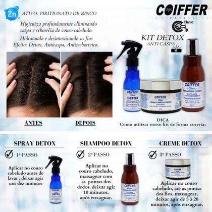 Imagem de Kit Detox Capilar Coiffer 3itens Anti Caspa e Anti Seborreia