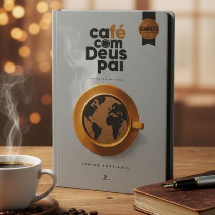Imagem de Kit Devocional Café com Deus pai 2026 Capa Dura + Eco Bag Café com Deus pai Oficial