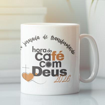 Imagem de Kit Devocional Café Com Deus Pai  Junior Rostirola Edição 2026 Caneca Branca Lançamento