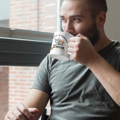 Imagem de Kit Devocional Café Com Deus Pai  Junior Rostirola Edição 2026 Caneca Branca Lançamento