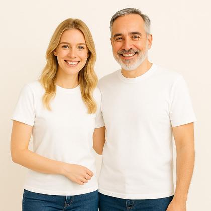 Imagem de Kit Dia dos Pais com 2 Camisetas 100% Algodão Tal Pai Tal Filha