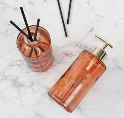 Imagem de Kit difusor com porta sabonete liquido de vidro 340ml