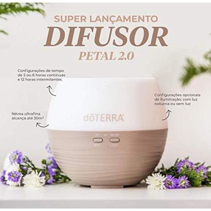 Kit Difusor Petal 2.0 + 1 óleo essencial Grapefruit 15ML Suporte antioxidante acelera o metabolismo. - doTERRA Imagem de Kit Difusor Petal 2.0 + 1 óleo essencial Grapefruit 15ML Suporte antioxidante acelera o metabolismo.