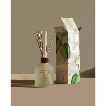 Imagem de Kit Difusor + Refil + Vela + Água Perfumada Patchouli Vanilla Arabesc Lenvie