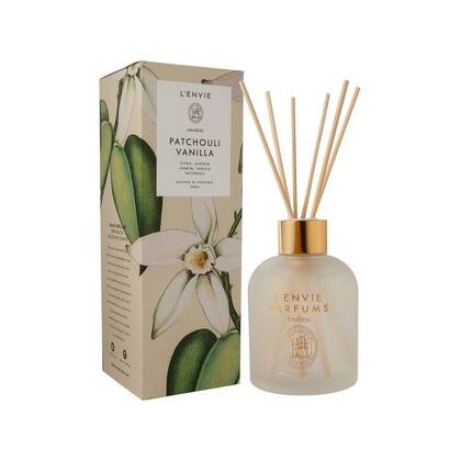 Imagem de Kit Difusor + Refil + Vela + Água Perfumada Patchouli Vanilla Arabesc Lenvie