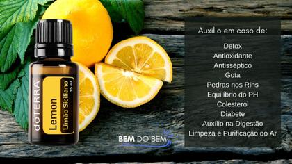 Kit Difusor ultrassônico Pebble + 1 óleo Lemon 15ML Obesidade Colesterol Pedra nos rins e Infecções - doTERRA Imagem de Kit Difusor ultrassônico Pebble + 1 óleo Lemon 15ML Obesidade Colesterol Pedra nos rins e Infecções
