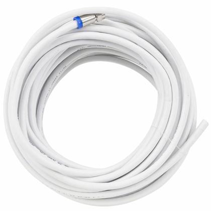 Imagem de Kit Digital Cabo Coaxial com Conector e Acessórios RG6 67% de Malha 15 Metros - 9943 - MEGATRON