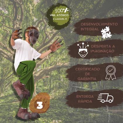 Imagem de Kit Dinossauro T-REX JURASSIC WORD Mascaras Garras e Patas