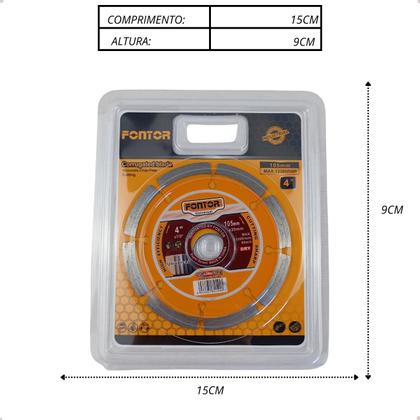 Imagem de Kit Disco de Corte Diamantado 4” (105mm) Alta Precisão e Durabilidade