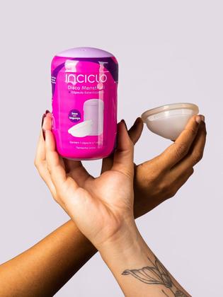 Imagem de Kit disco menstrual lovin inciclo  copo esterilizador