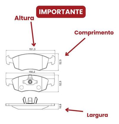 Imagem de Kit Disco + Pastilha Freio Dianteiro Fiat Argo Fiat Cronos 1.3 8v 2017 2018 2019 2020 2021....