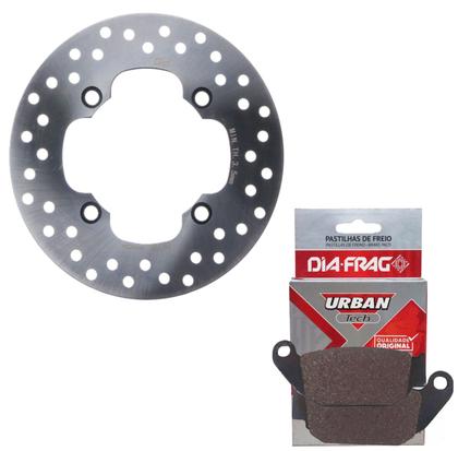 Imagem de Kit Discos De Freio Honda Nxr 160 Bros Cbs + Pastilhas 2018