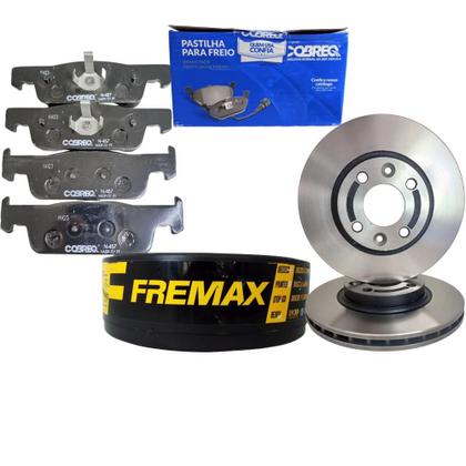 Imagem de Kit Discos Pastilhas Freio Dianteiro Renault Logan Sandero Após 2014