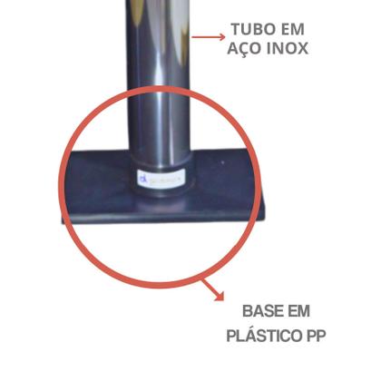 Imagem de Kit Dispenser Inox Quadrado Porta Copo Descartável Café 50ml + Coletor Inox