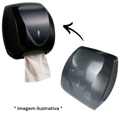 Imagem de Kit dispenser velox + papel toalha interfolha 2000 folhas rosa