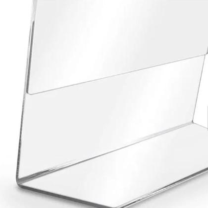 Imagem de Kit Display 30 Expositores Acrilico Folheto A4 Mesa Vertical