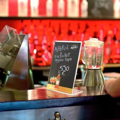 Imagem de Kit Display 5 Expositores Acrílico Folheto A4 Mesa Vertical