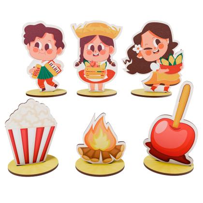 Imagem de Kit Display de Mesa Decoração Festa Junina em MDF