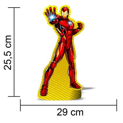 Imagem de Kit Display Enfeite Mesa Decoracao Festa Vingadores Avenger