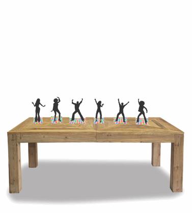 Imagem de kit Display festa Mdf Discoteca 6 Displays 22cm