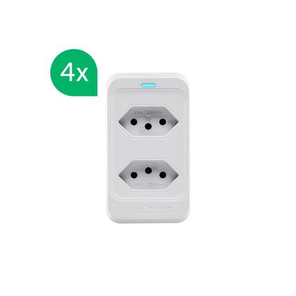 Imagem de Kit dispositivo de Proteção Elétrica Intelbras EPS 302 Branco - 4 Peças