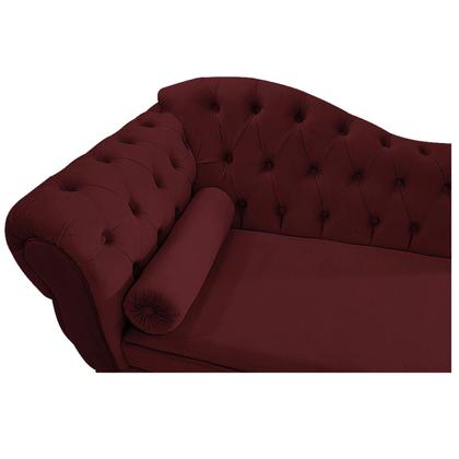 Imagem de Kit Diva Recamier Diana 120cm Lado Direito e 1 Poltrona Classic Suede - Doce Sonho Móveis