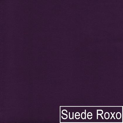 Imagem de Kit Diva Recamier Juliana 130cm Lado Direito e 02 Poltronas Classic Suede Roxo - Amarena Móveis