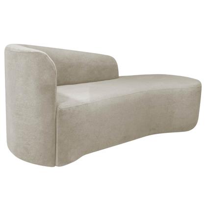 Imagem de Kit Divã Recamier Orgânico França 160cm Lado Direito e Poltrona Amore Linho