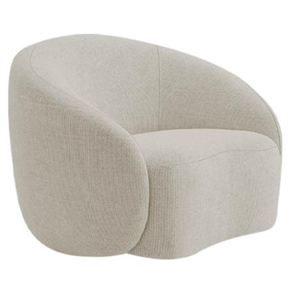 Imagem de Kit Divã Recamier Orgânico França 160cm Lado Direito e Poltrona Amore Linho