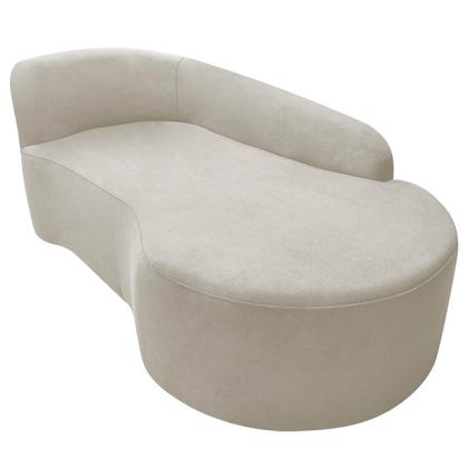 Imagem de Kit Divã Recamier Orgânico França 160cm Lado Direito e Poltrona Amore Linho