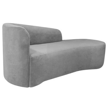 Imagem de Kit Divã Recamier Orgânico França 160cm Lado Direito e Poltrona Amore Linho