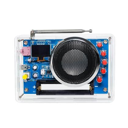 Imagem de Kit DIY De Rádio FM Com Display OLED Módulo RDA5807 87-108MHz Função De Busca Automática E