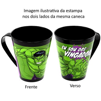 Imagem de Kit do Hulk com Copo Garrafa e Caneca Infantil Plasútil
