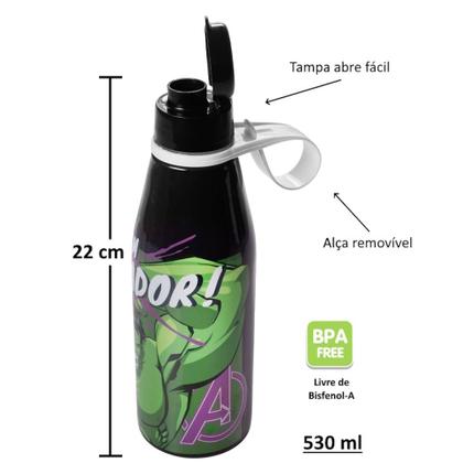 Imagem de Kit do Hulk com Copo Garrafa e Caneca Infantil Plasútil
