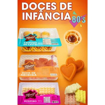 Imagem de Kit Doces de Infância  Doce de Abóbora Coração + Canudo de Doce de Leite Tradicional