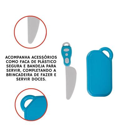 Imagem de Kit Doces P/ Cortar Tá na Mesa Rec Rec C/ 15pçs tiras autocolantes Zoop