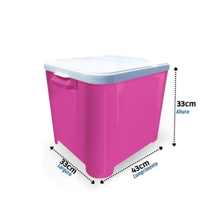 Imagem de Kit Dog Ultracompra Canister 15Kg com Pá Rosa