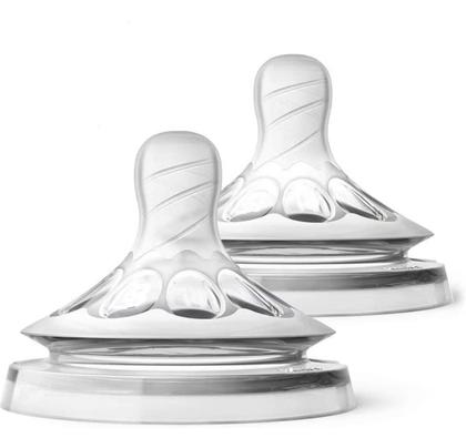 Imagem de Kit dois bicos compatível com mamadeira Philips Avent Pétala