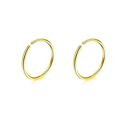 Imagem de Kit Dois Piercings Falsos Nariz ou Orelha - Banhado Ouro