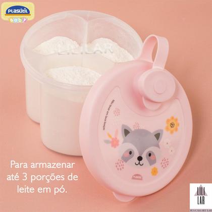 Imagem de Kit Dosador de Leite em Pó 3 Divisórias e Porta Chupeta com Alça