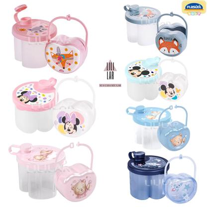 Imagem de Kit Dosador de Leite em Pó 3 Divisórias e Porta Chupeta com Alça