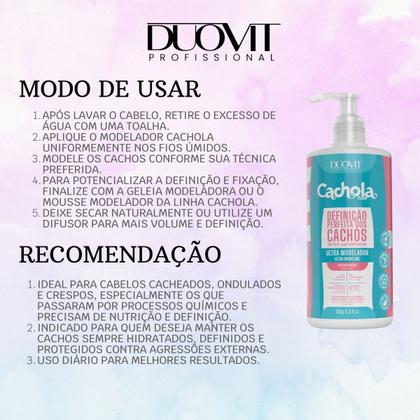 Kit Douvit Shampoo Máscara E Modelador Nutrição Profunda - Duovit