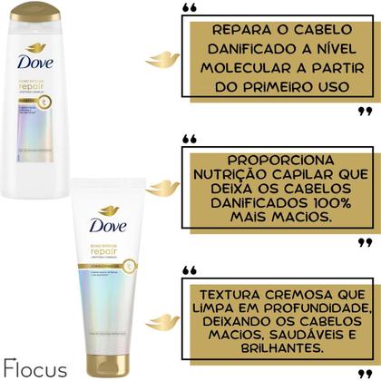 Imagem de Kit Dove Mascara Intense Repair Bond Tratamento Reparador Oleo Bifásico Extraordinario Bio-Protein