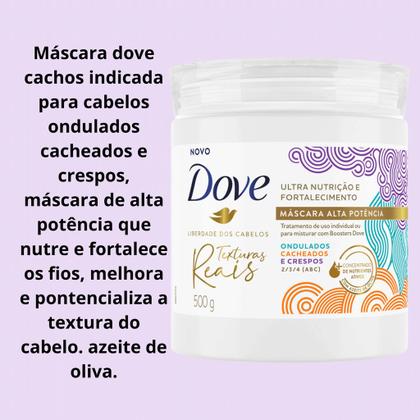 Imagem de Kit Dove Texturas Reais Cabelo Cacheado Com Óleo de Babosa Com 4-Produtos