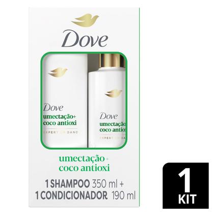 Imagem de Kit Dove Umectação e Coco Antioxi Expert em Danos Shampoo 350ml e Condicionador 175ml