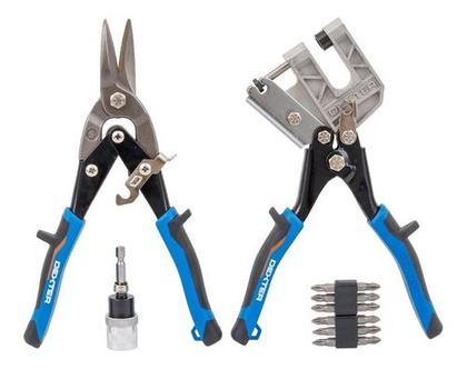 Imagem de Kit Drywall Profissional - Alicate Puncionador Aviação 